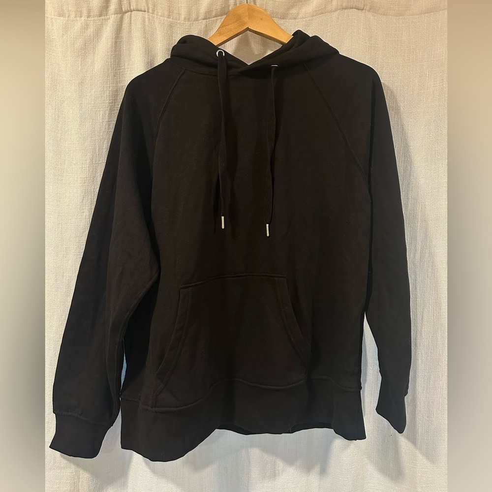 Divided Raglan Hooded Sweatshirt